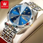 OLEVS 9998 Quartz Watch Analog Time With Date and Day For Men