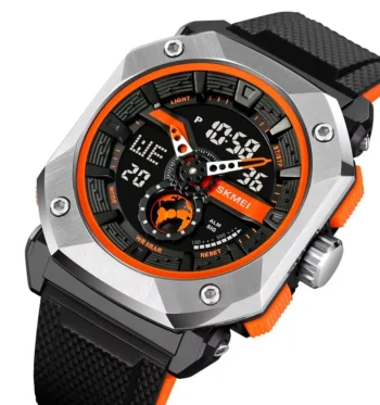 SKMEI 2272 Waterproof Stopwatch Multifunctional Sport Watch LED Light Digital Watch For Men