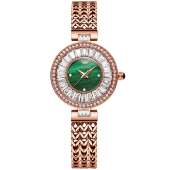olevs 9959 Women luxury Quartz starry dial watch;